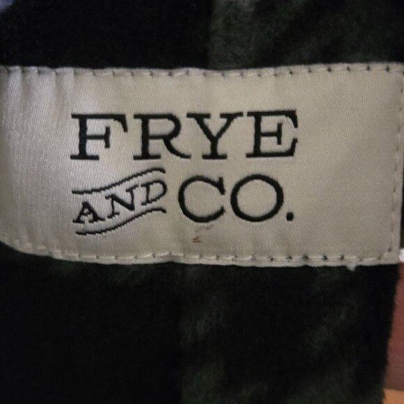FRYE & CO. NWT Plaid 1/4 Zip Fleece Gray Black Jacket XL - Picture 7 of 8